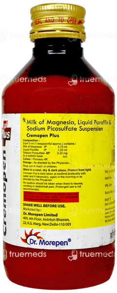 Cremopen Plus Mint Flavour Sugar Free Suspension 170Ml